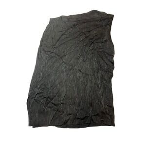 Blue‎ Life Black Midi Skirt Women's M Textured With Slit Casual Career